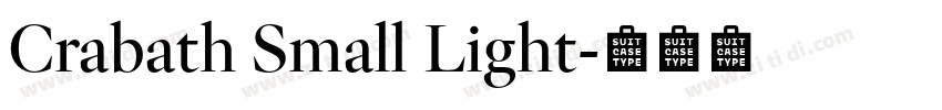 Crabath Small Light字体转换